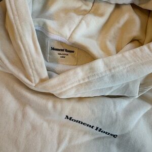 Moment House Cream Hoodie